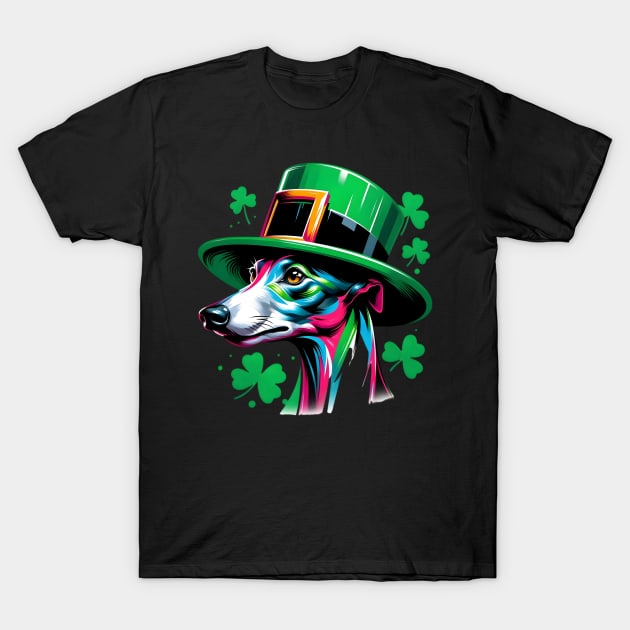 Italian Greyhound Celebrates Saint Patrick's Day T-Shirt by ArtRUs